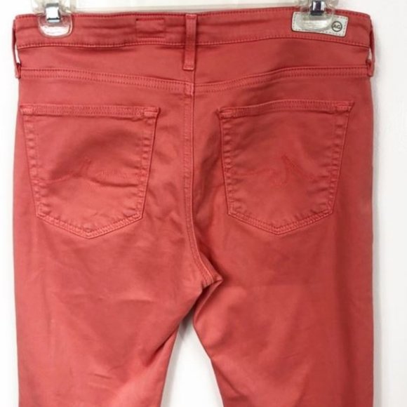 AG The Prima Crop Coral Mid-Rise Cigarette Pant 27 - Picture 7 of 7